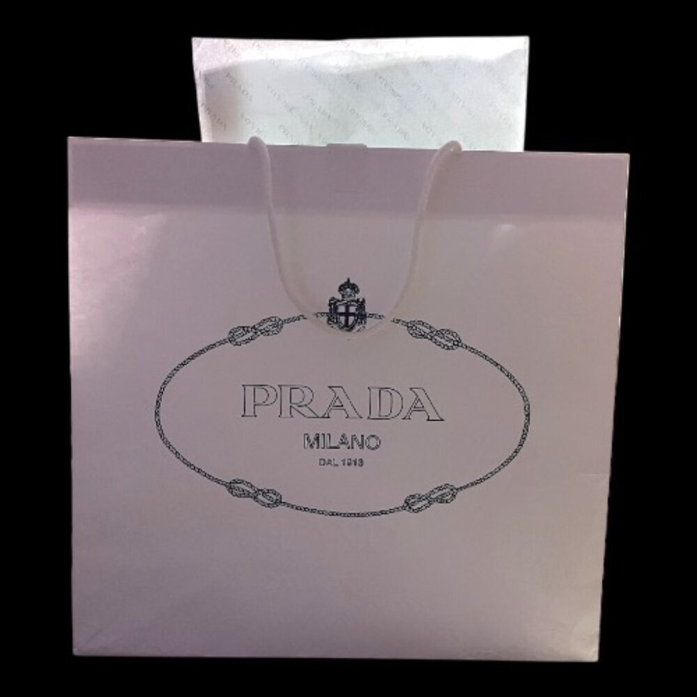 Prada Milano Medium Boutique Shopping Bag with Tissue Paper